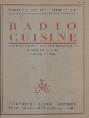 cover image of Radio-cuisine